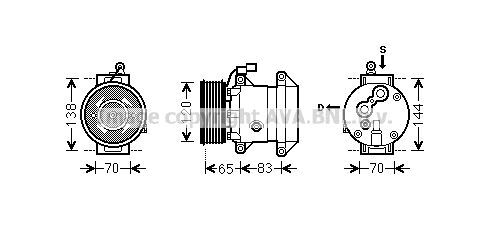 AVA QUALITY COOLING Компрессор, кондиционер DWK095